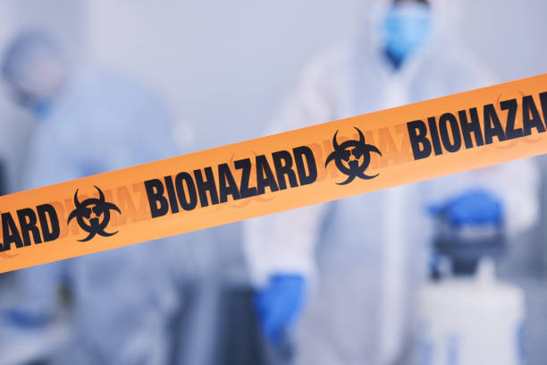 Professional Biohazard Cleanup technician working in Roy, UT